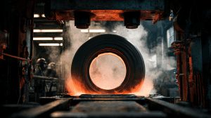 u2579482239 close up of a tire undergoing vulcanization in an 624664b4 18f2 4aa1 a6b7 86bf645d1024 3