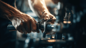 u2579482239 realistic photo a mechanic adjusting a car handbr 6e18c21b 0d3c 4274 bbb4 23a506768a39 0