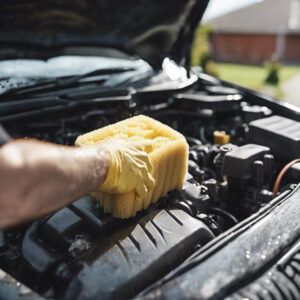 como lavar o motor de um carro