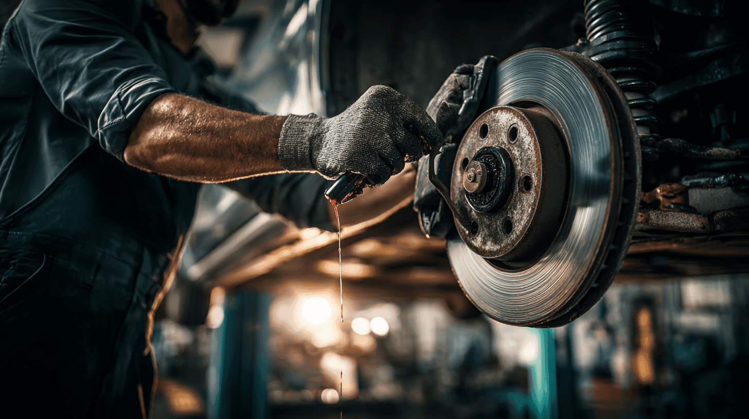 u2579482239 automotive mechanic working on a cars brake syste 45db4391 37de 47f6 a7e2 8fb48ee953d0 3